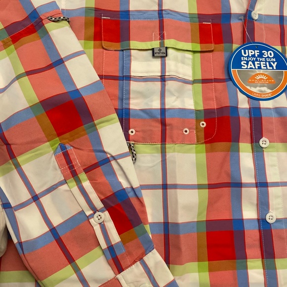 Columbia PFG Super Bahama Large UPF30 Mens Shirt - Picture 5 of 11